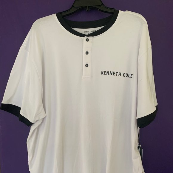 2X Kenneth Cole Men's Henley #250 - Picture 1 of 12